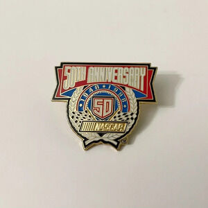Vintage NASCAR 50th Anniversary Racing Lapel Hat Pin 1948-1998